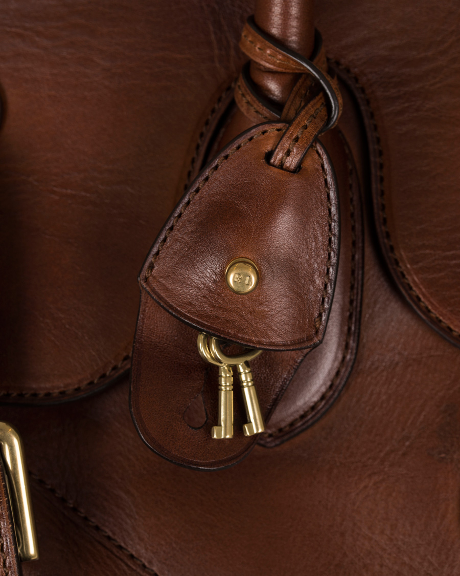 Herre | Ralph Lauren Purple Label Soft Cooper Weekend Bag Brown Vintage Vacchetta | Ralph Lauren Purple Label | Soft Cooper Weekend Bag Brown Vintage Vacchetta