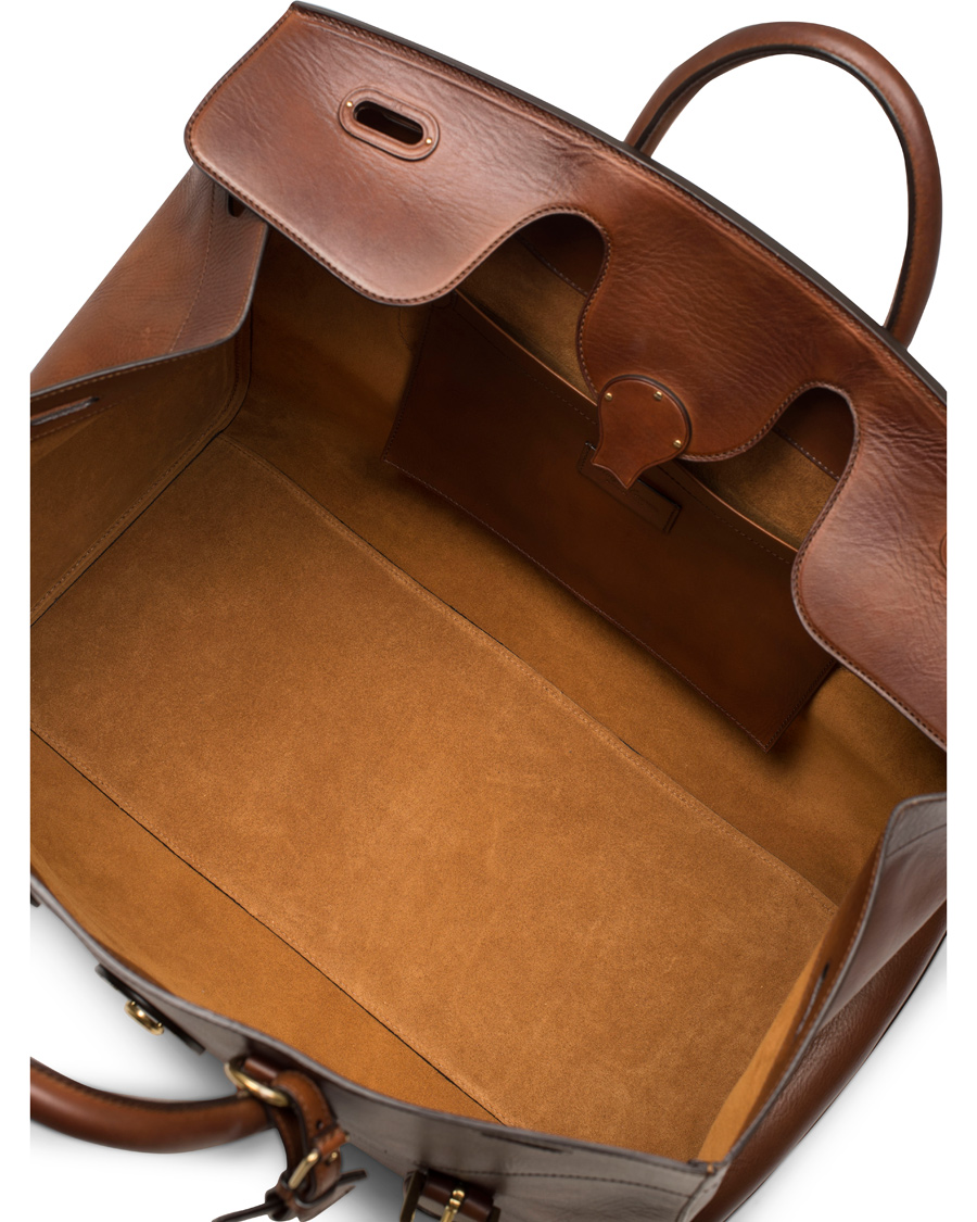 Herre | Ralph Lauren Purple Label Soft Cooper Weekend Bag Brown Vintage Vacchetta | Ralph Lauren Purple Label | Soft Cooper Weekend Bag Brown Vintage Vacchetta