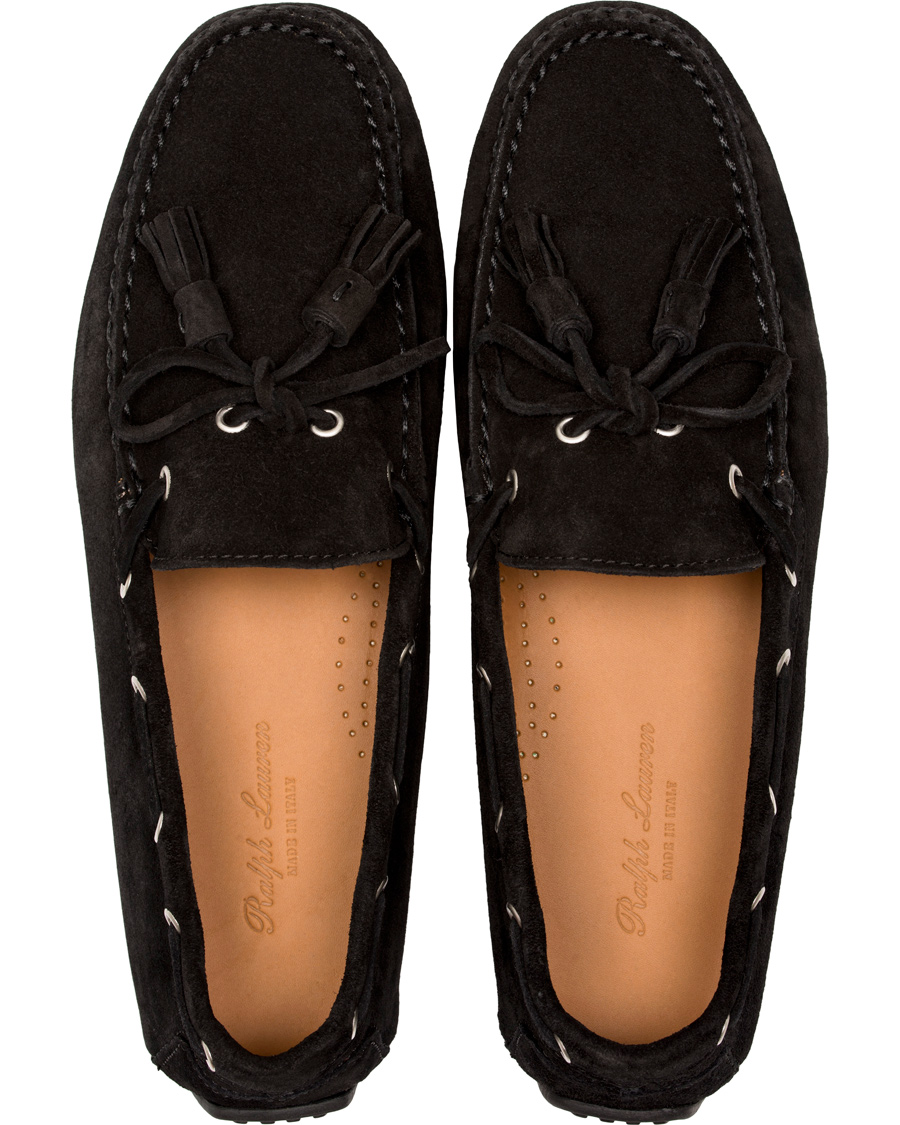 Herre | Ralph Lauren Purple Label Harold Tassel Carshoe Black Suede | Ralph Lauren Purple Label | Harold Tassel Carshoe Black Suede