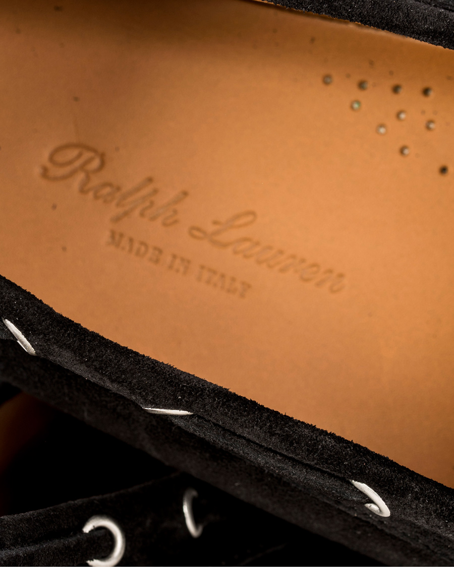 Herre | Ralph Lauren Purple Label Harold Tassel Carshoe Black Suede | Ralph Lauren Purple Label | Harold Tassel Carshoe Black Suede