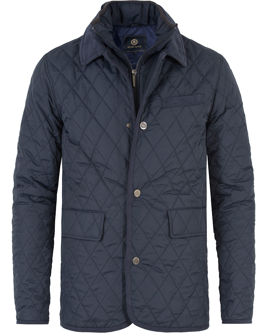 Henri Lloyd Gelyn Long Quilted Jacket Navy CareOfCarl.no