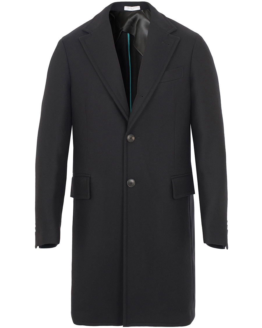 Herre | Jakker | Boglioli | Cappotto Wool Coat Black