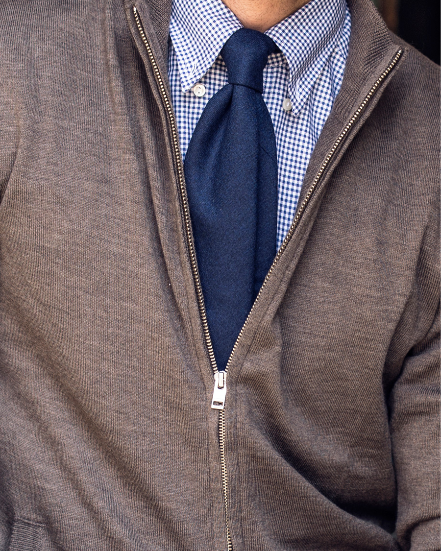 Herre | Skjorter | Eton | Slim Fit Button Down Check Shirt Blue