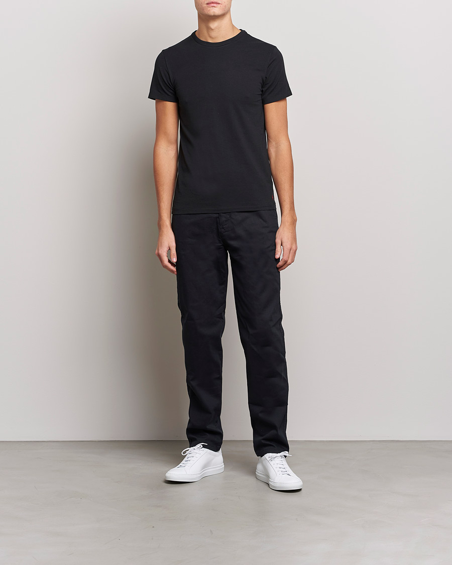 Herre | T-Shirts | Polo Ralph Lauren | 2-Pack Cotton Stretch T-Shirt Black