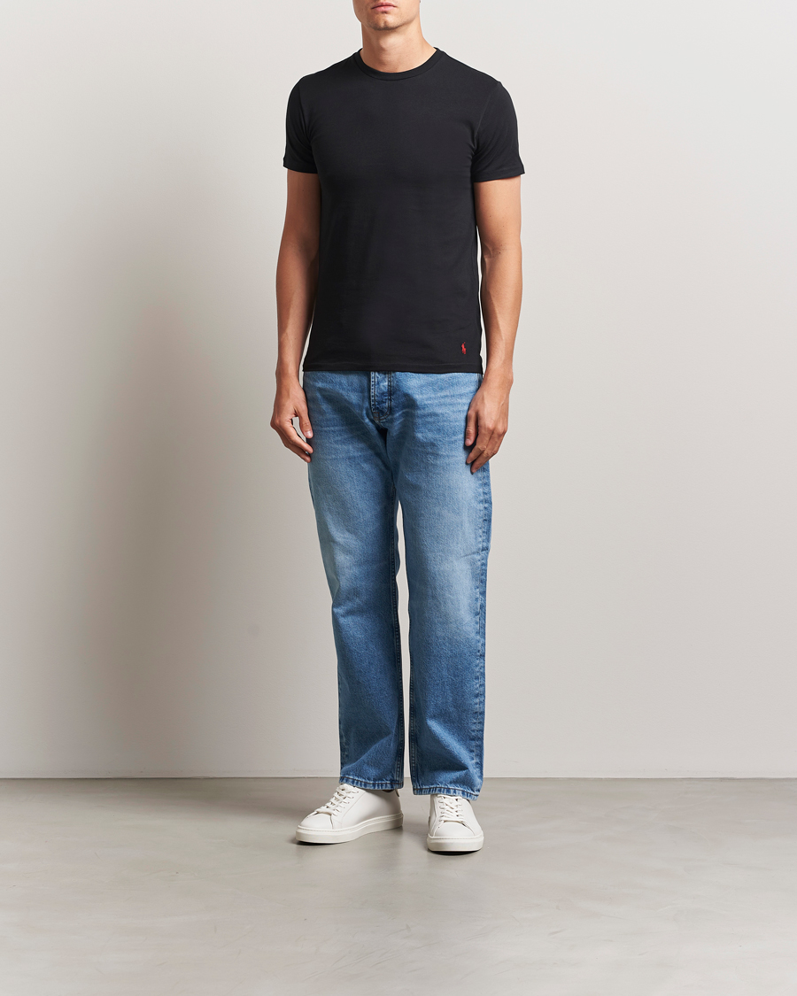 Herre | T-Shirts | Polo Ralph Lauren | 2-Pack Cotton Stretch T-Shirt Black