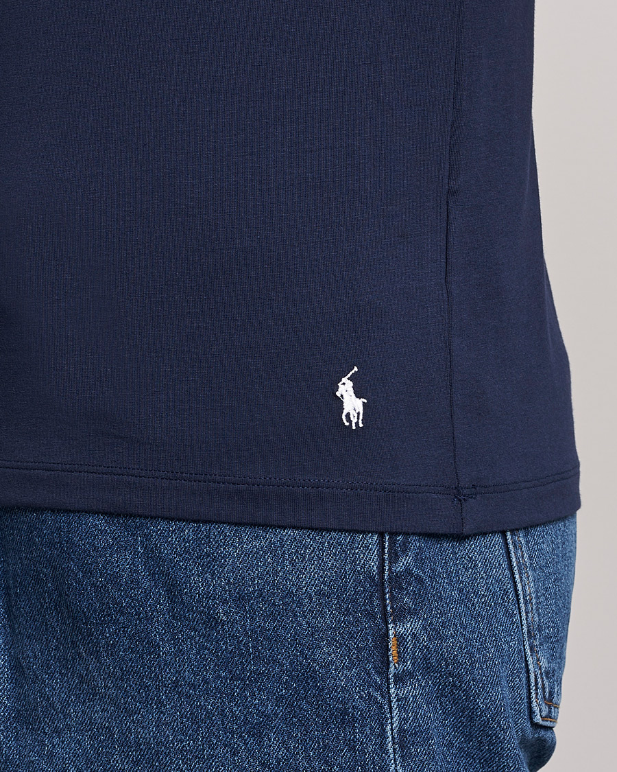 Herre | T-Shirts | Polo Ralph Lauren | 2-Pack Cotton Stretch Cruise Navy