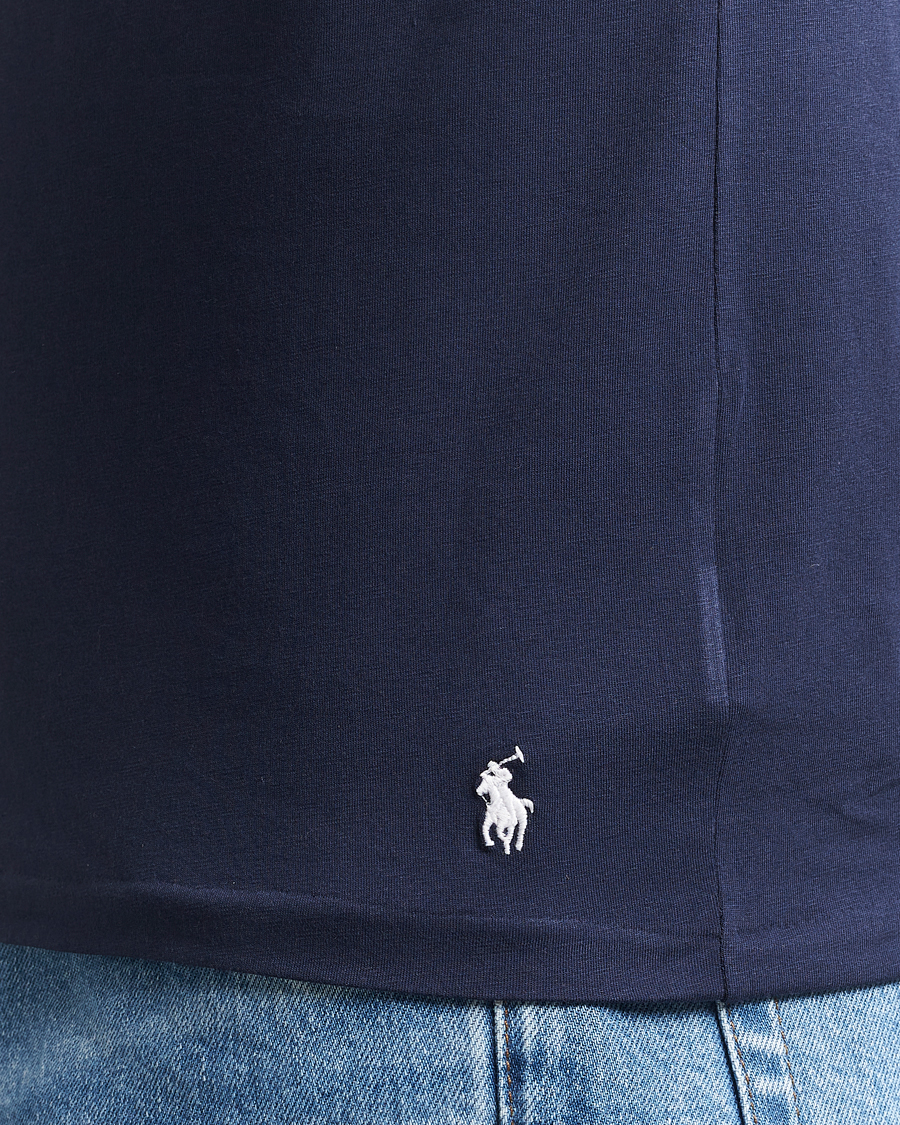 Herre | T-Shirts | Polo Ralph Lauren | 2-Pack Cotton Stretch T-Shirt Cruise Navy