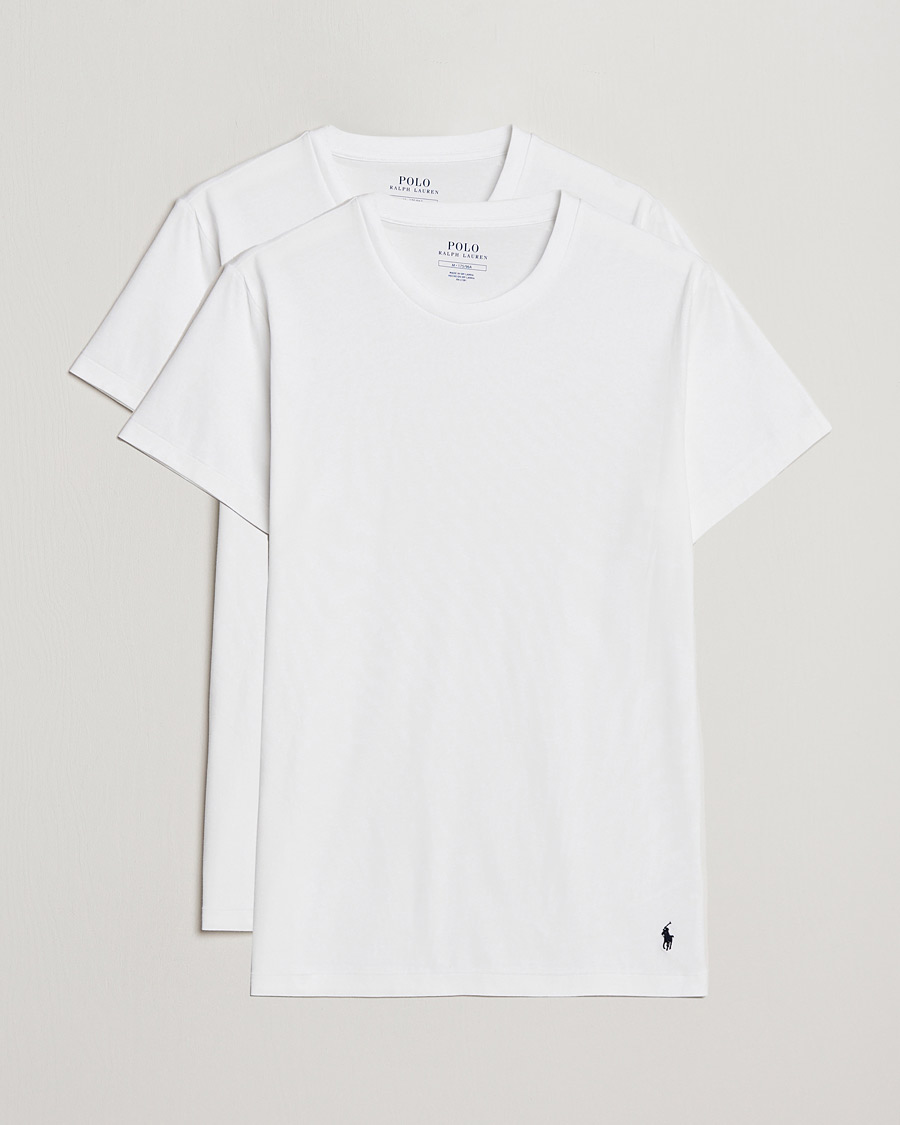 Herre | | Polo Ralph Lauren | 2-Pack Cotton Stretch White