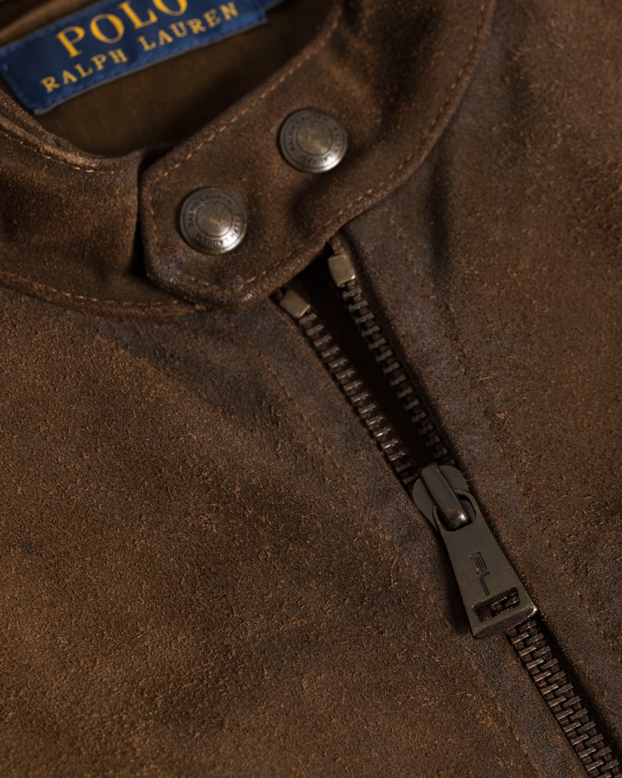 Herre | Jakker | Polo Ralph Lauren | Cafe Racer Suede Jacket Smith Brown