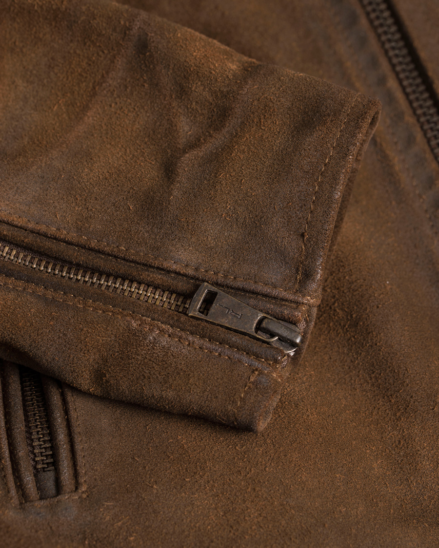 Herre | Jakker | Polo Ralph Lauren | Cafe Racer Suede Jacket Smith Brown