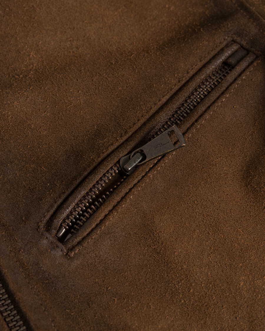 Herre | Jakker | Polo Ralph Lauren | Cafe Racer Suede Jacket Smith Brown