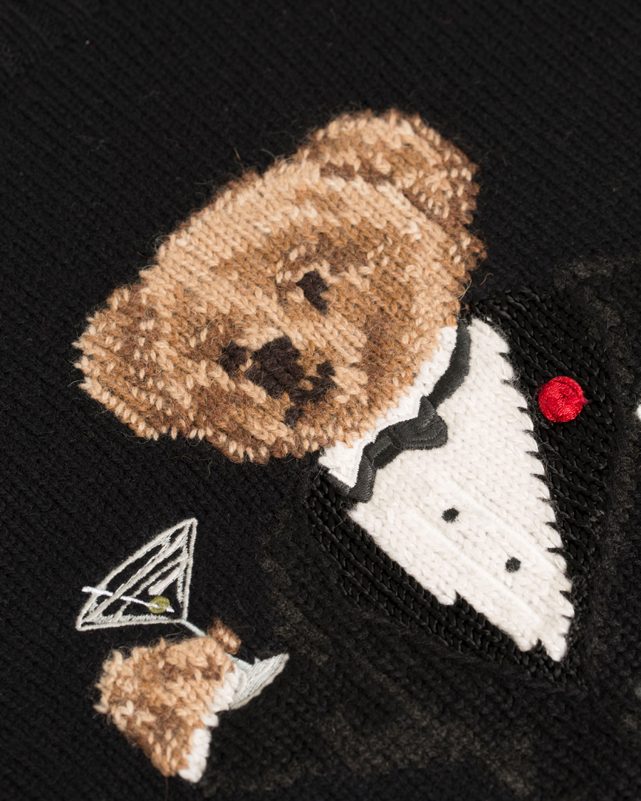 Herre | Gensere | Polo Ralph Lauren | Bear Tuxedo Knitted Sweater Black