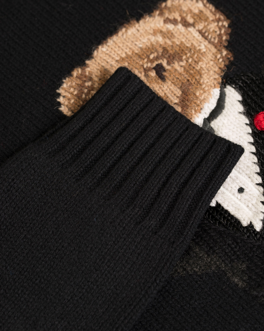 Herre | Gensere | Polo Ralph Lauren | Bear Tuxedo Knitted Sweater Black