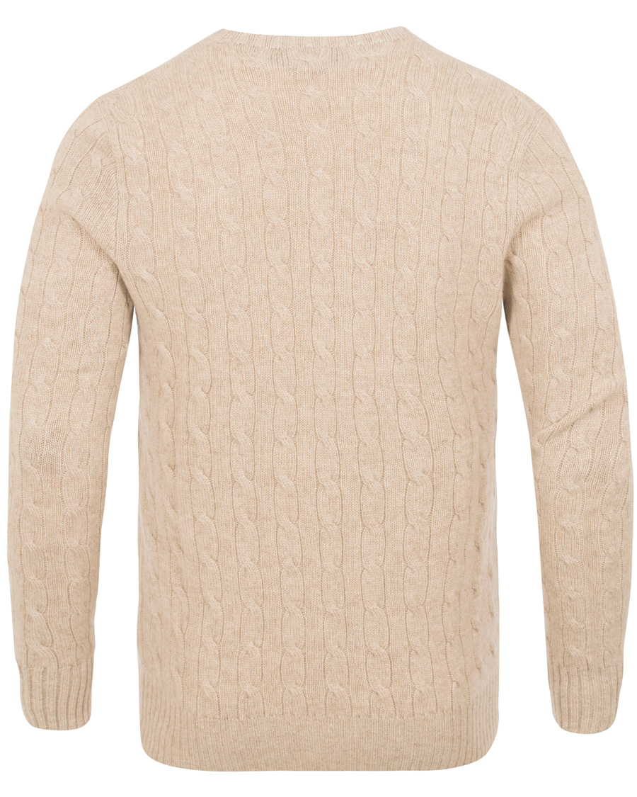 Herre | Gensere | Polo Ralph Lauren | Cashmere Knitted Cable Oatmeal
