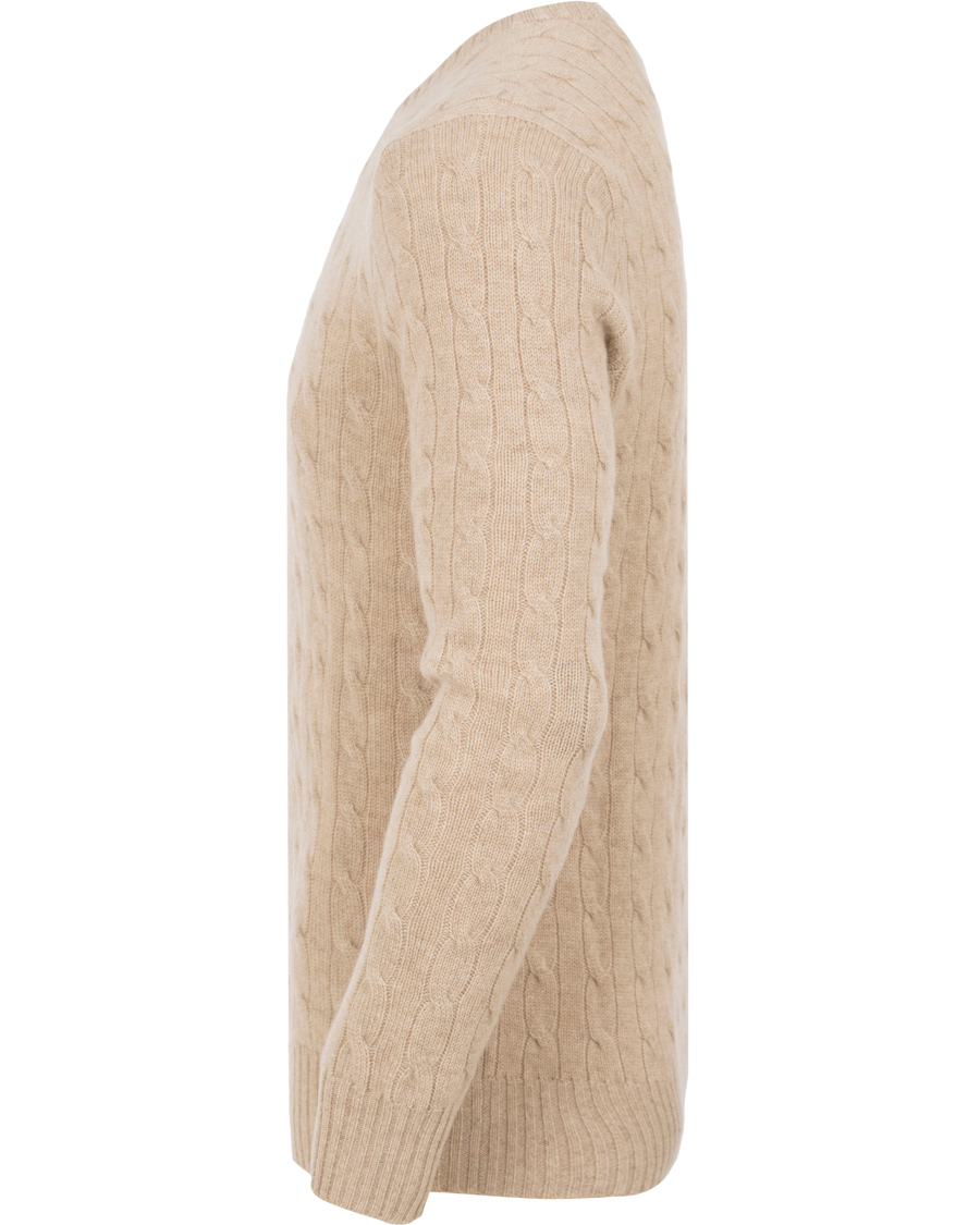 Herre | Gensere | Polo Ralph Lauren | Cashmere Knitted Cable Oatmeal