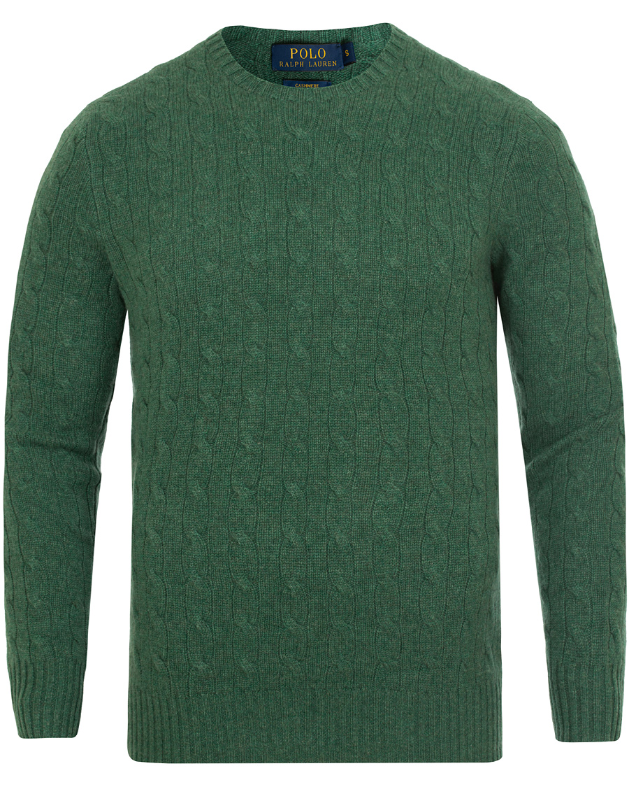 Herre | Gensere | Polo Ralph Lauren | Cashmere Knitted Cable Baron Green Heather