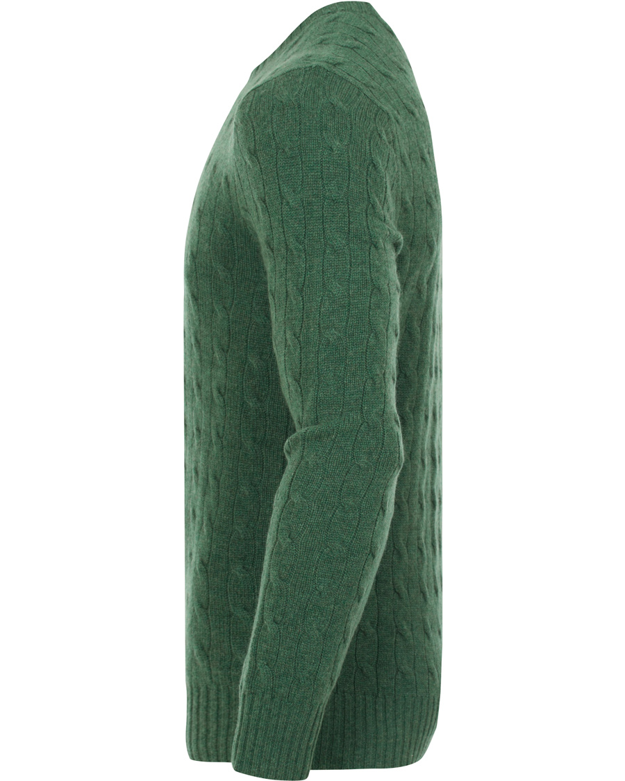 Herre | Gensere | Polo Ralph Lauren | Cashmere Knitted Cable Baron Green Heather