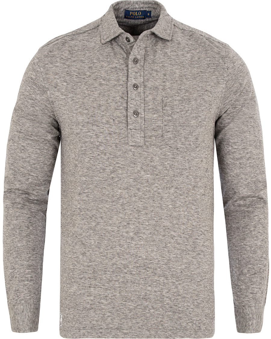 Herre | Gensere | Polo Ralph Lauren | Long Sleeve Jersey Pocket polo Battalion Heather