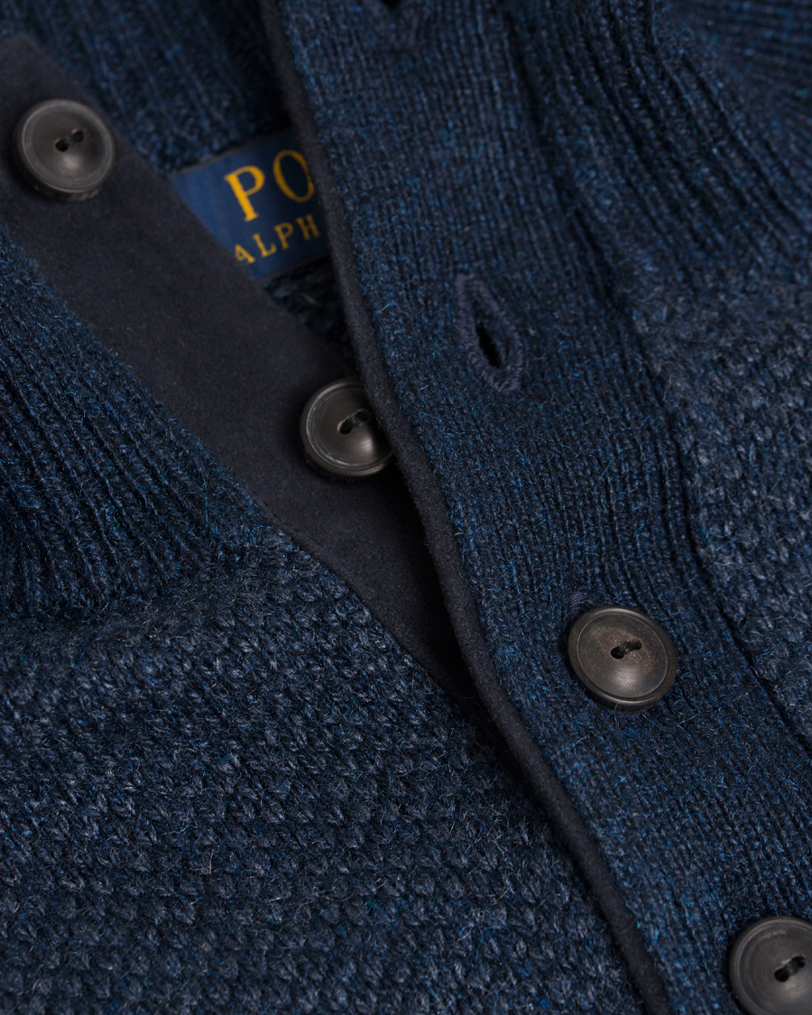 Herre | Gensere | Polo Ralph Lauren | Half Button Birdseye Sweater Navy