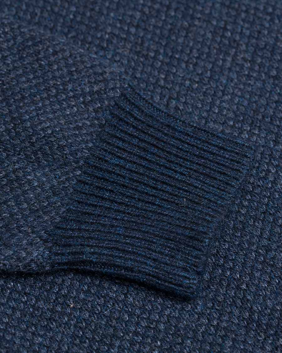 Herre | Gensere | Polo Ralph Lauren | Half Button Birdseye Sweater Navy