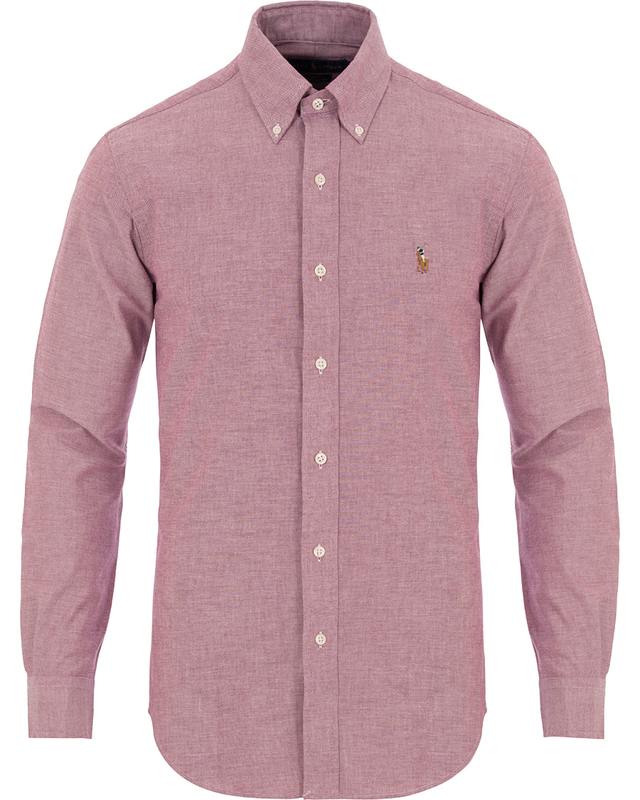 Herre | Skjorter | Polo Ralph Lauren | Slim Fit Stretch Oxford Shirt Crimson Purple