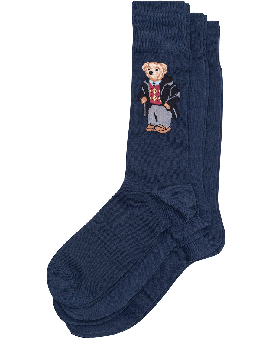 Herre | Undertøy | Polo Ralph Lauren | 3-Pack Polo Bear Cotton Sock Navy