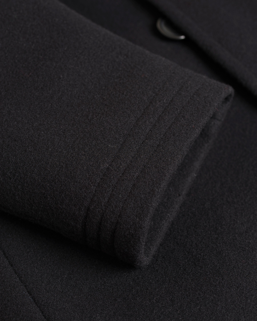 Herre | Jakker | Polo Ralph Lauren | Clothing Solid Melton Wool Top Coat Black