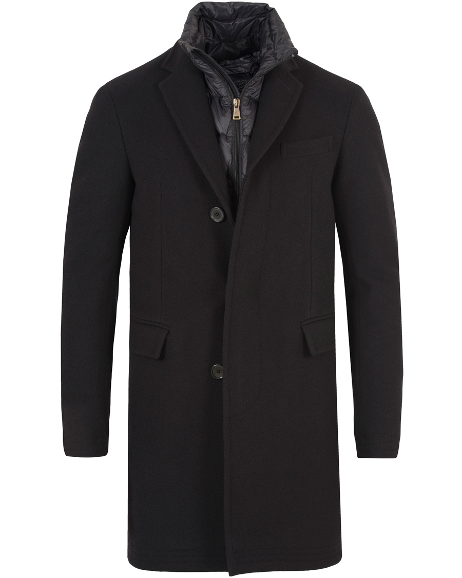 Herre | Jakker | Polo Ralph Lauren | Clothing Solid Melton Wool Top Coat Black