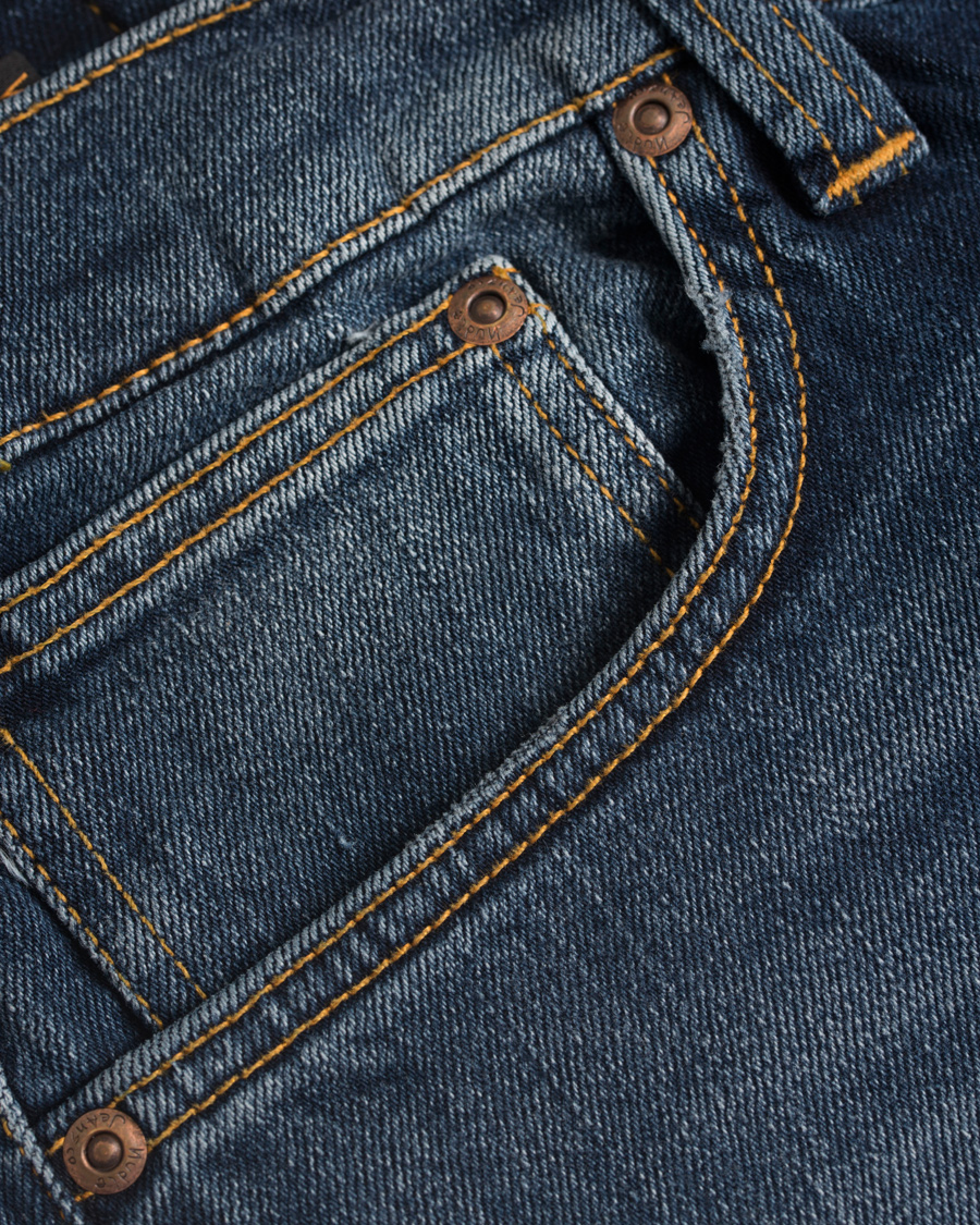 Herre | Jeans | Nudie Jeans | Lean Dean Organic Slim Fit Stretch Jeans Dark Indigo