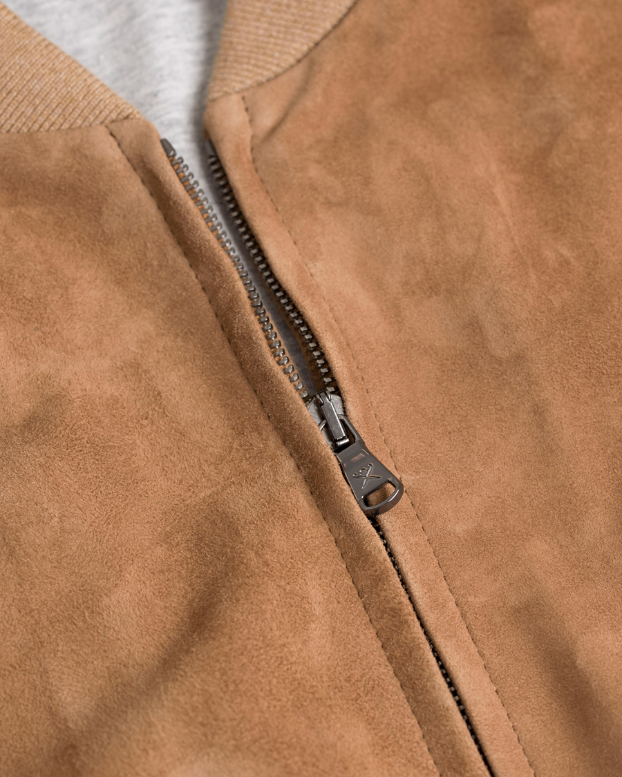 Hackett suede bomber jacket sale