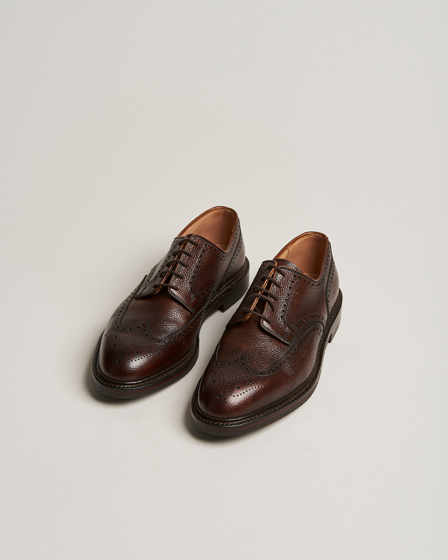 Herre | Crockett & Jones Pembroke Derbys Dark Brown Grained Calf UK7 - EU41 | Crockett & Jones | Pembroke Derbys Dark Brown Grained Calf UK7 - EU41