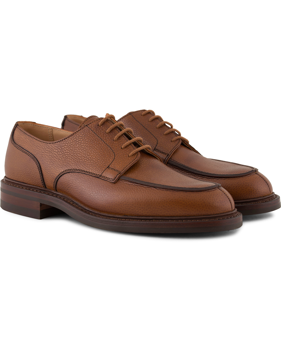 Herre | Crockett & Jones Durham Split Toe Derbys Tan Grained Calf | Crockett & Jones | Durham Split Toe Derbys Tan Grained Calf