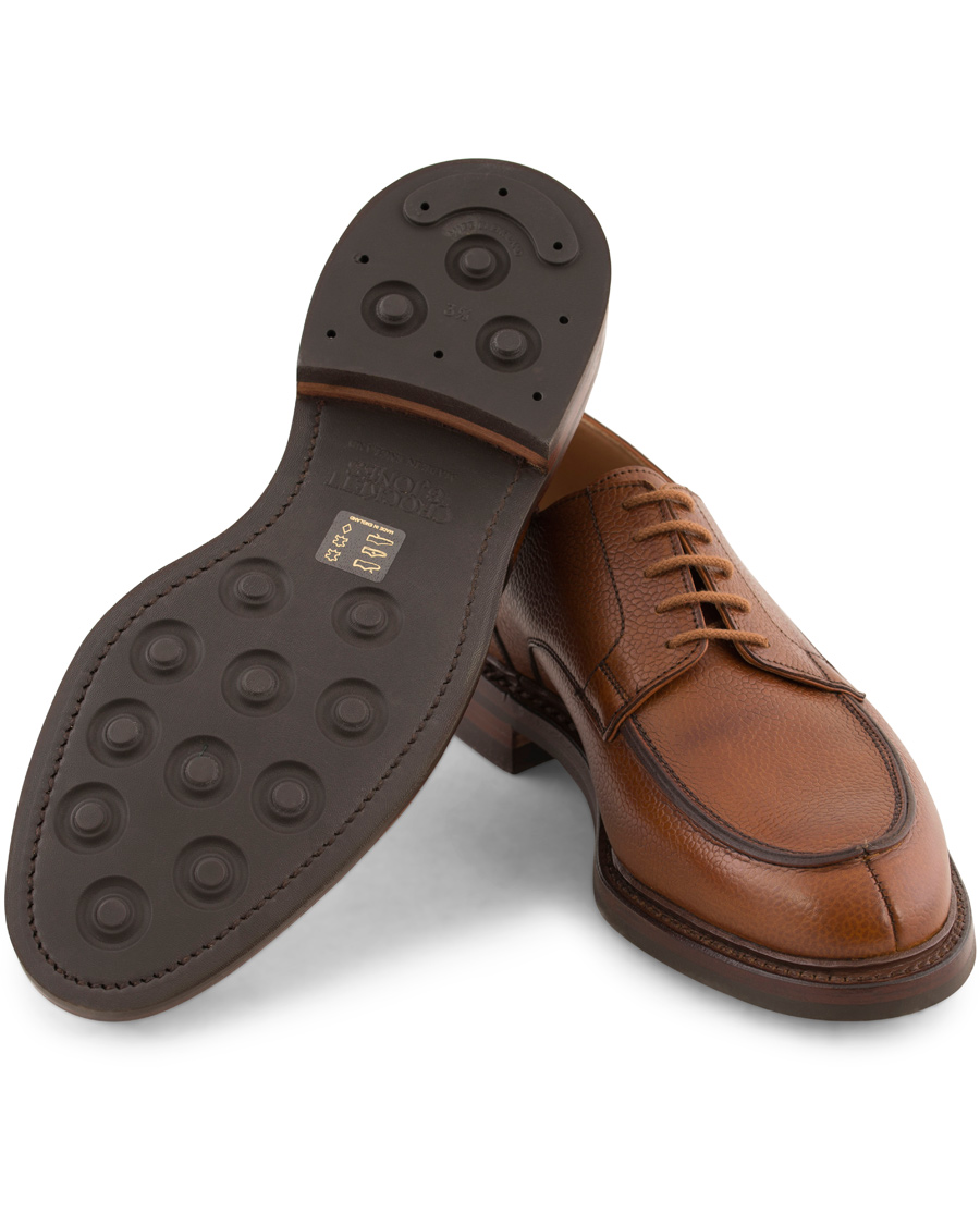 Herre | Crockett & Jones Durham Split Toe Derbys Tan Grained Calf | Crockett & Jones | Durham Split Toe Derbys Tan Grained Calf