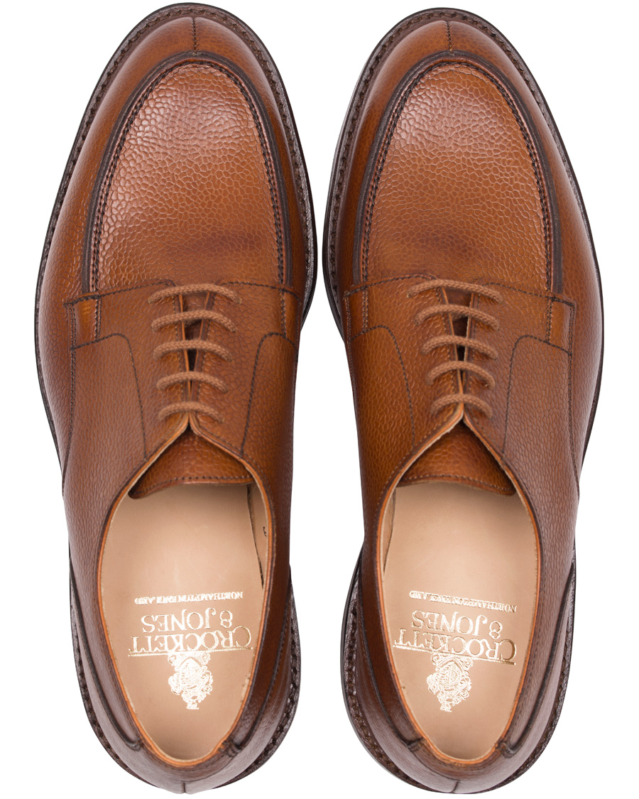 Herre | Crockett & Jones Durham Split Toe Derbys Tan Grained Calf | Crockett & Jones | Durham Split Toe Derbys Tan Grained Calf