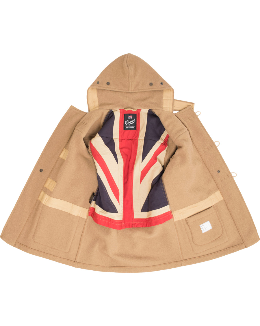 Herre | Jakker | Gloverall | Flag Monty Mid Length Duffle Camel