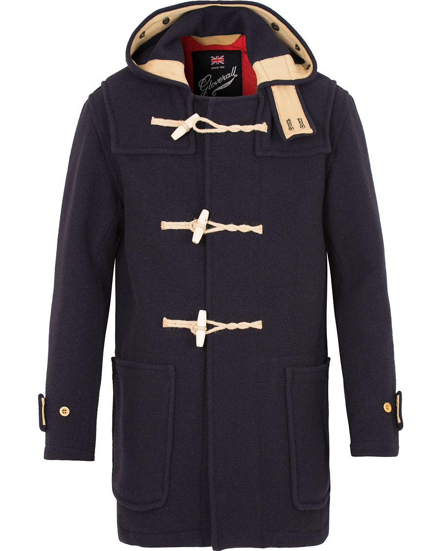 Herre | Jakker | Gloverall | Flag Monty Mid Length Duffle Navy