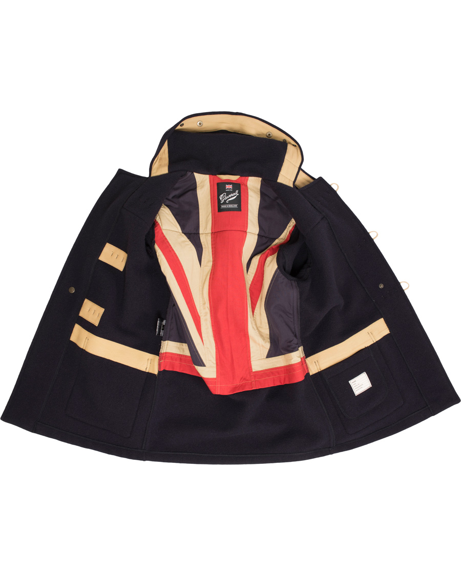 Herre | Jakker | Gloverall | Flag Monty Mid Length Duffle Navy