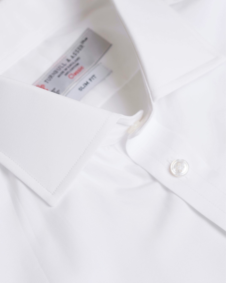 Herre | Skjorter | Turnbull & Asser | Slim Fit Poplin Shirt White