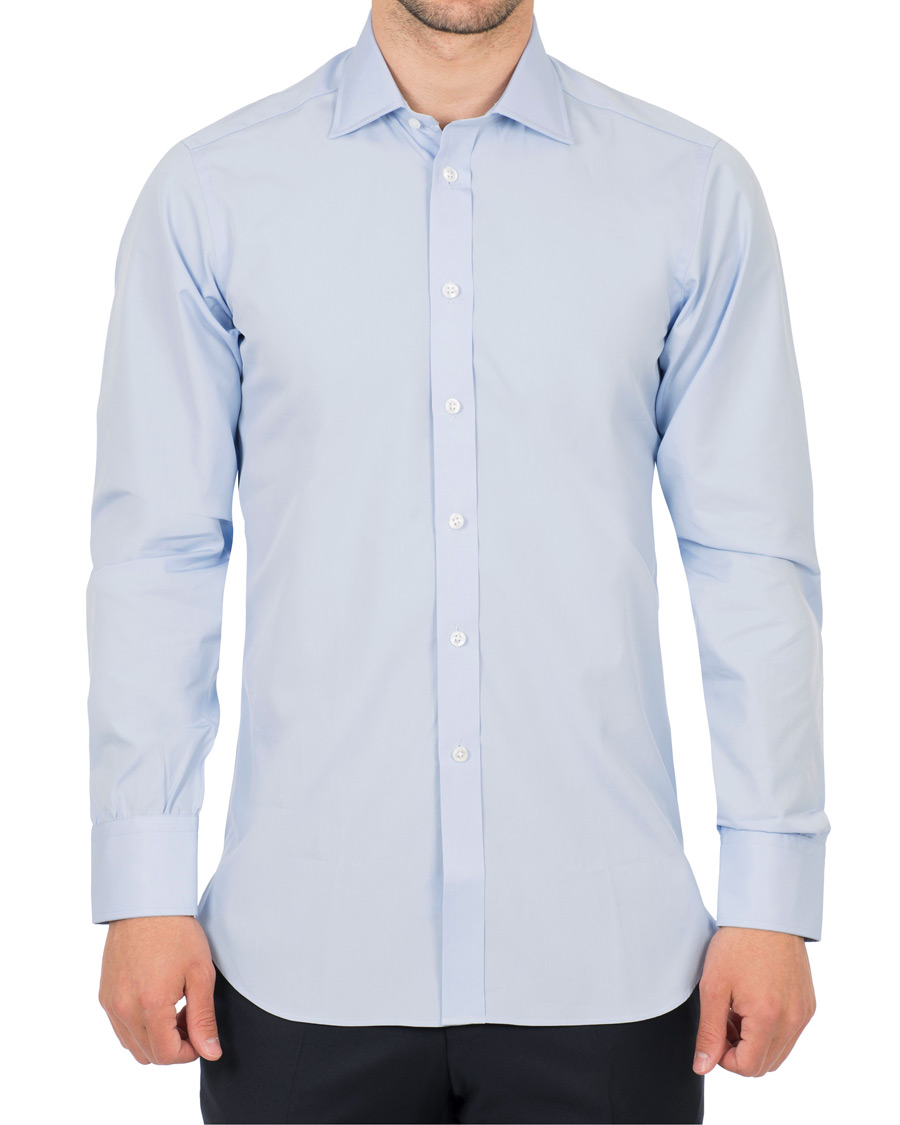Herre | Skjorter | Turnbull & Asser | Slim Fit Poplin Shirt Light Blue