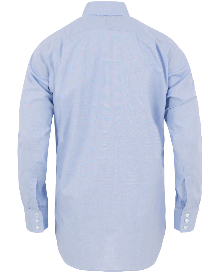 Herre | Skjorter | Turnbull & Asser | Standard Fit Poplin Glencheck Shirt Blue