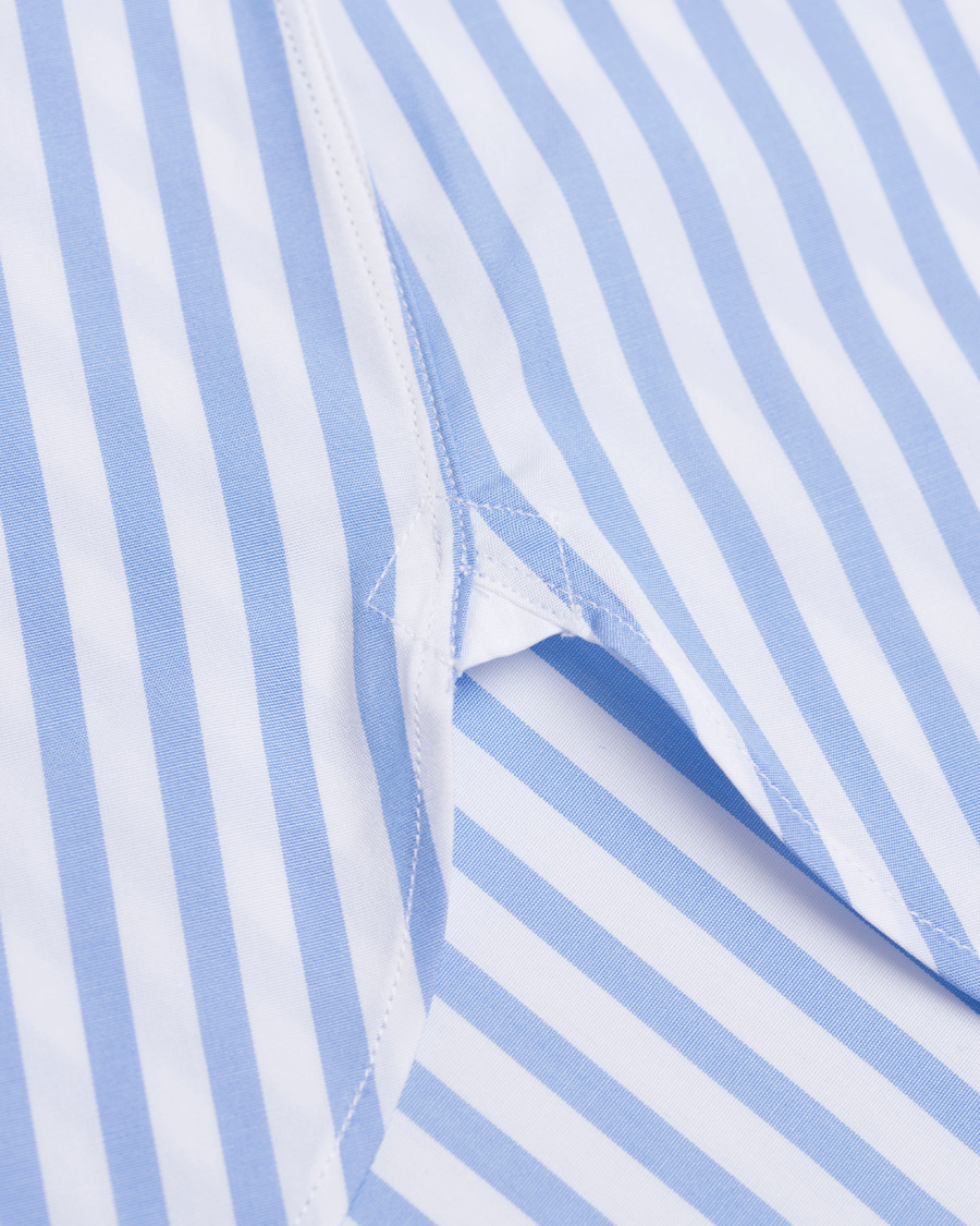 Herre | Skjorter | Turnbull & Asser | Slim Fit Bengal Stripe Shirt Light Blue