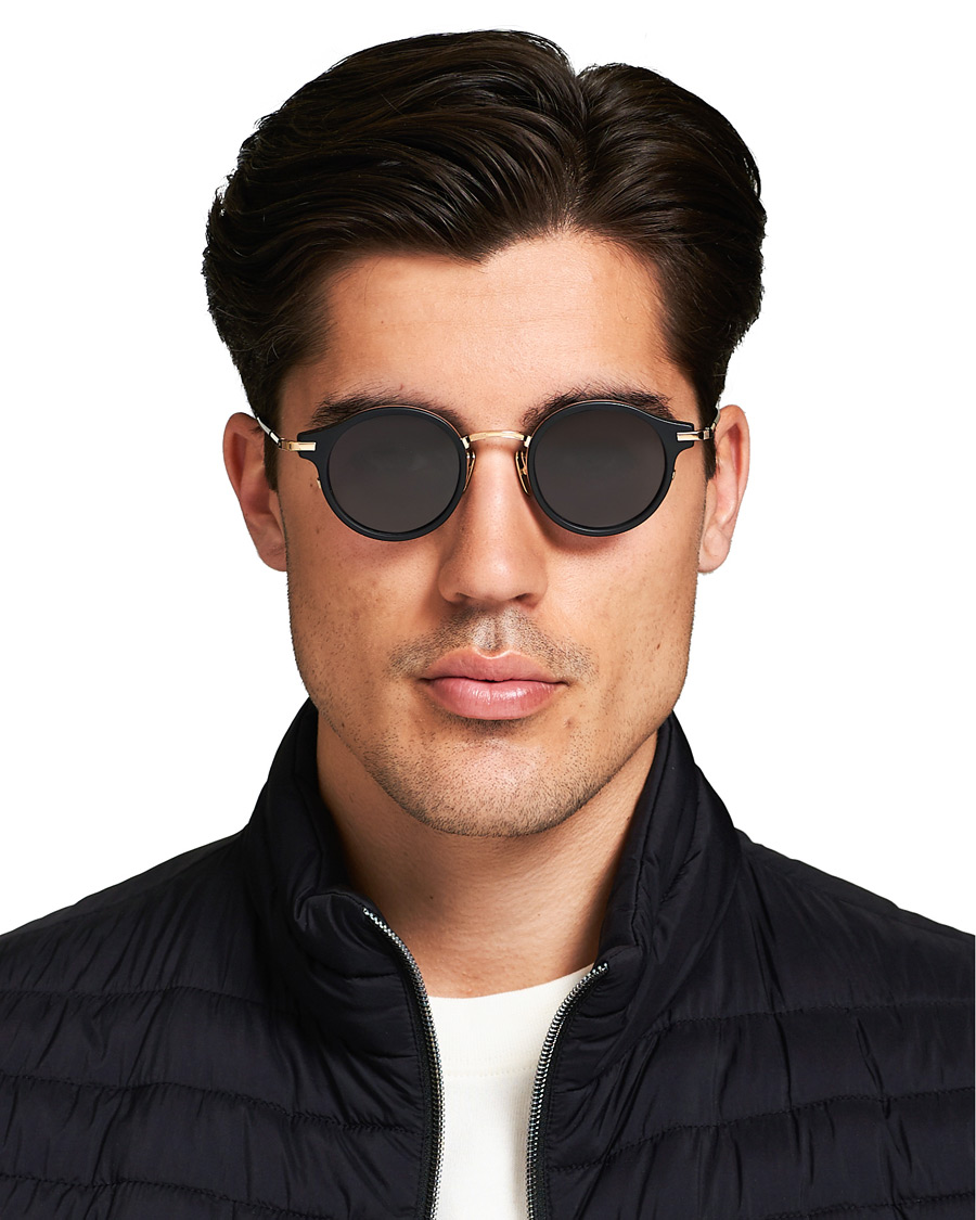 Herre | Thom Browne TB-807 Sunglasses Matte Black/Dark Grey | Thom Browne | TB-807 Sunglasses Matte Black/Dark Grey