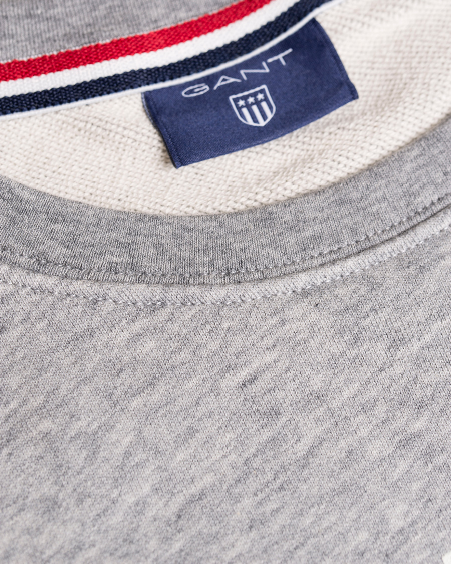Herre | Gensere | GANT | Båstad C-Neck Sweat Grey Melange