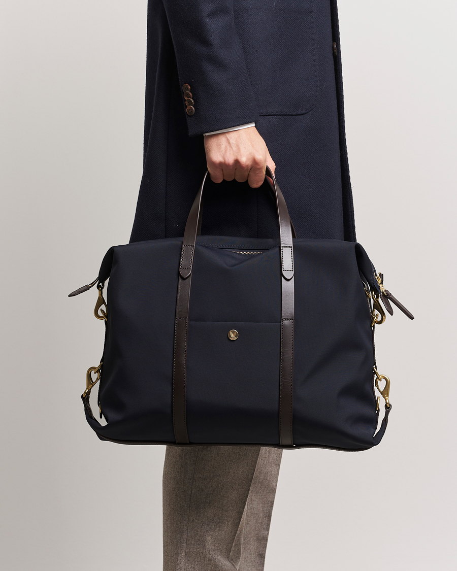 Herre |  | Mismo | M/S Utility Nylon Duffle Bag Navy/Dark Brown