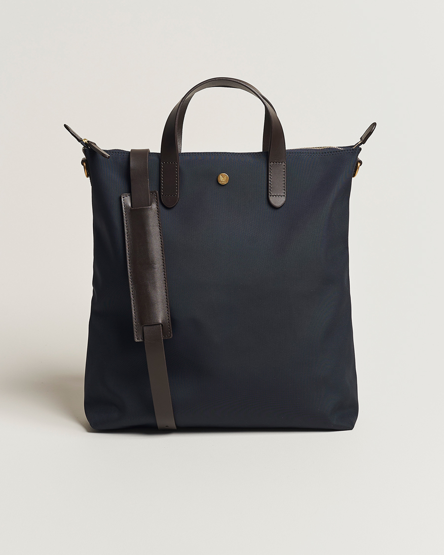 Herre | | Mismo | M/S Nylon Shopper Bag Navy/Dark Brown