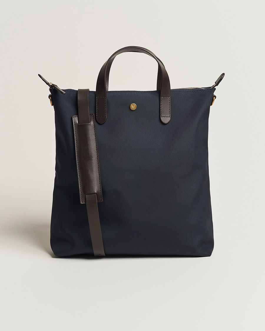 Herre | Mismo M/S Canvas Shopper Navy/Dark Brown | Mismo | M/S Canvas Shopper Navy/Dark Brown