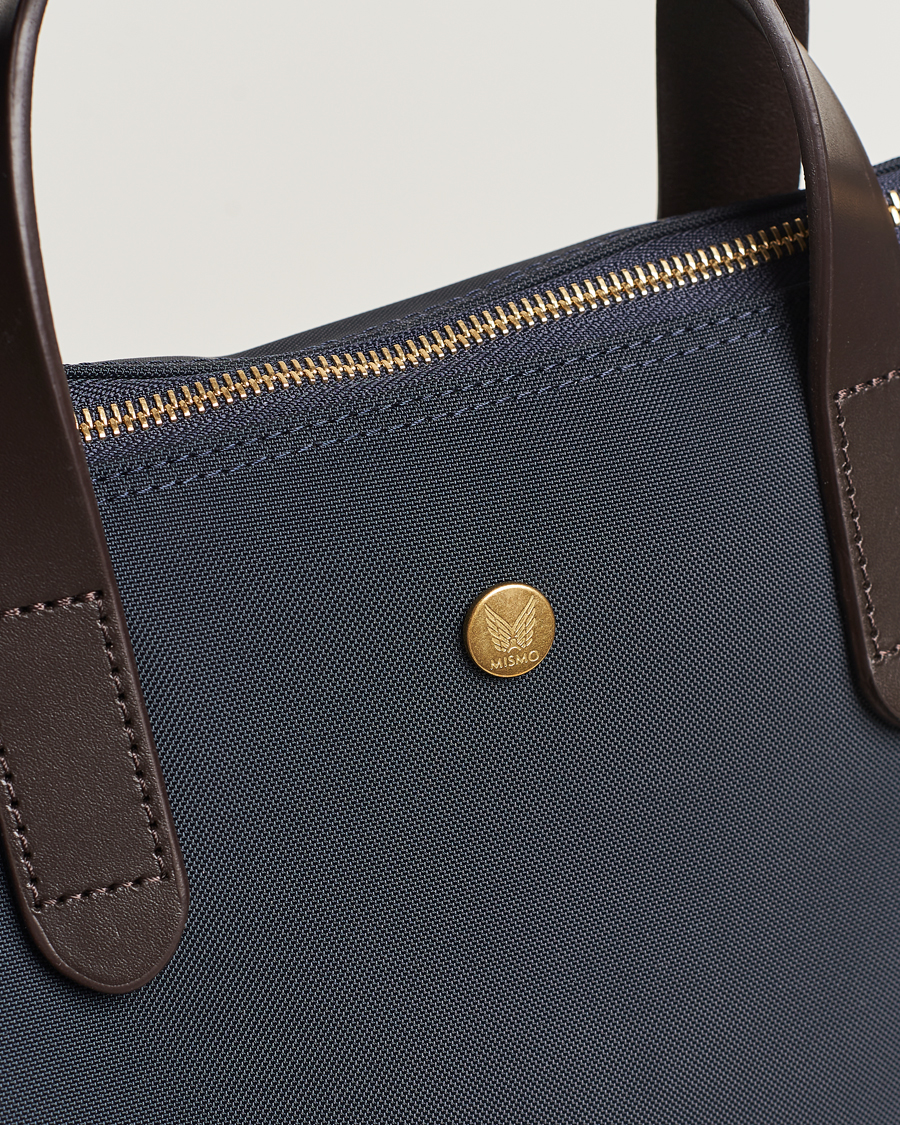 Herre | Mismo M/S Canvas Shopper Navy/Dark Brown | Mismo | M/S Canvas Shopper Navy/Dark Brown