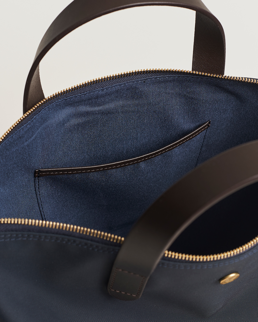 Herre | Mismo M/S Canvas Shopper Navy/Dark Brown | Mismo | M/S Canvas Shopper Navy/Dark Brown