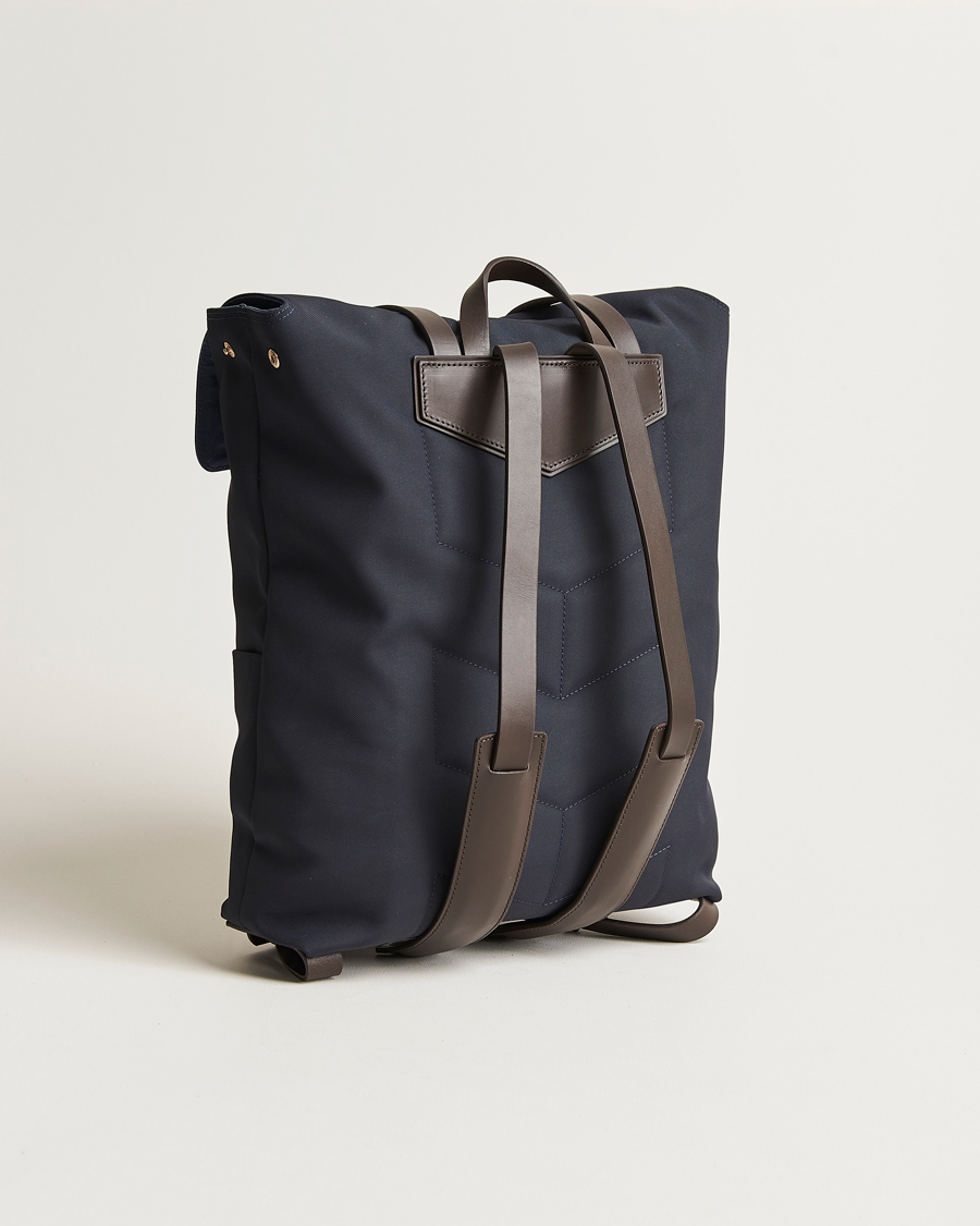 Herre | Vesker | Mismo | M/S Nylon Backpack Navy/Dark Brown