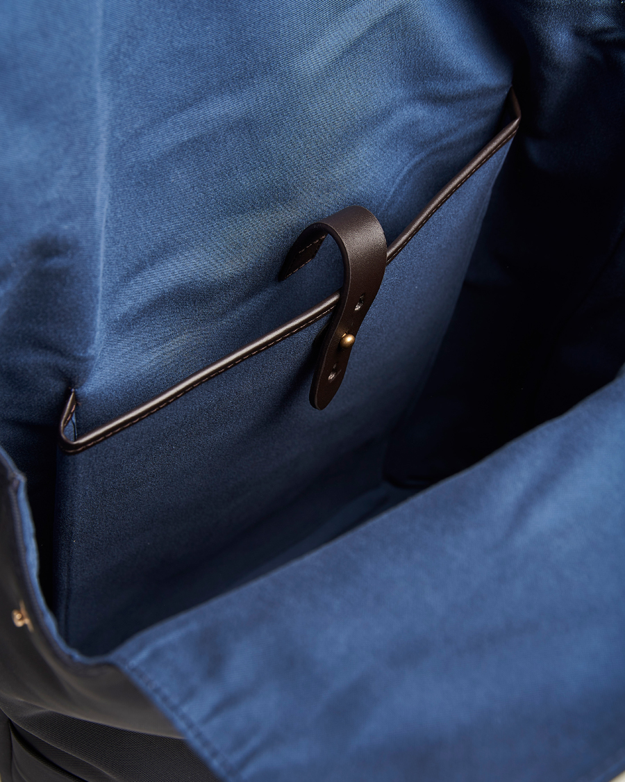 Herre | Vesker | Mismo | M/S Nylon Backpack Navy/Dark Brown